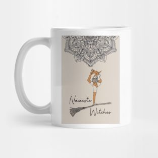 Namaste Witches Halloween Minimalist Yoga Witch Mug